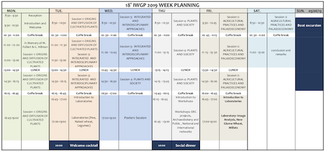 IWGP2019 Week Program
