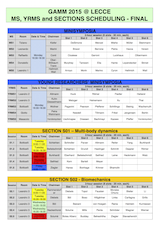 GAMM2015 Presentations Scheduling
