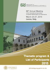 GAMM2015 Thematic program and List of Participants